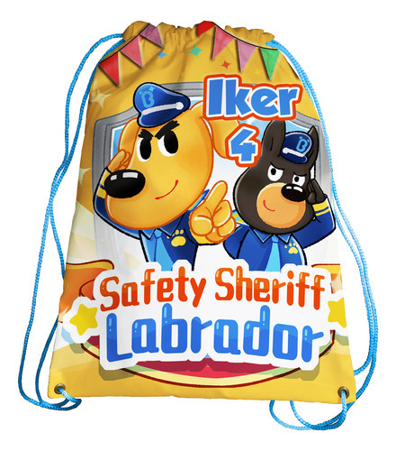 Sheriff Labrador Dulceros Personalizados Recuerdos Fiesta 25