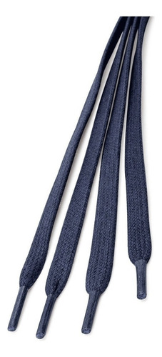 Agujeta Plana Cordón Para Bota Zapato Azul 60cm 4pieza (