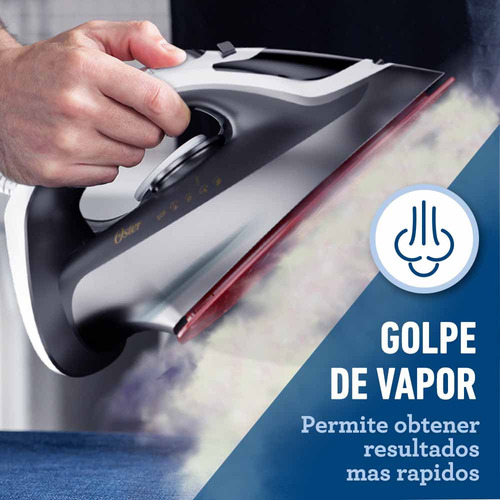 Plancha De Vapor Oster® Con Tecnología Aerocerámica Gcstac69 Color Gris
