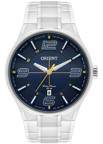 Relogio Orient Masculino Aço - Mbss1307 D2sx