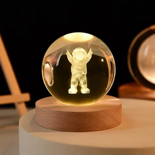 Mini Lampara Esfera Diseño 3d Sistema Planetario 