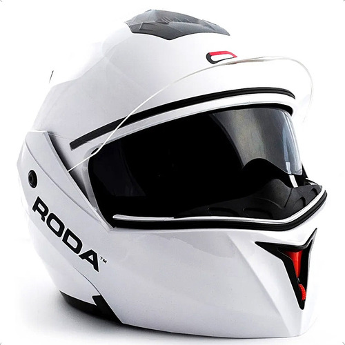 Casco Moto Abatible Revenge Talla L Blanco Roda