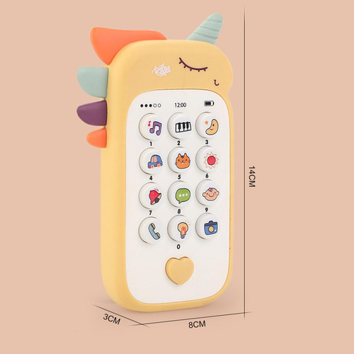 5 Teléfono Musical Para Bebés Con Luces Y 5 Piezas