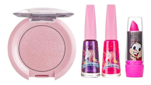 Imagem 3 de 5 de Kit De Maquiagem Infantil Completo + Pop It Brinde Top Bz138