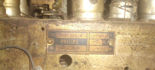 Maquina De Radio Philips Valvulado Br 395 A Funcionando (Usado)