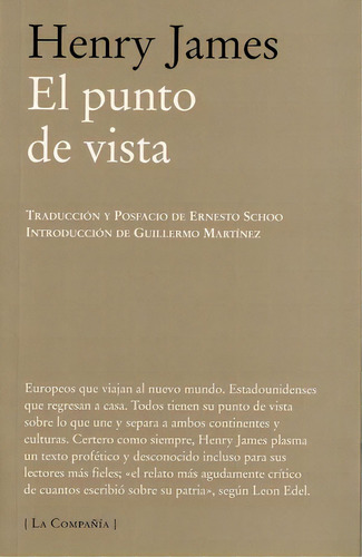 El Punto De Vista, de Henry James. Serie 8483930502, vol. 1. Editorial Plaza & Janes   S.A., tapa blanda, edición 2010 en español, 2010