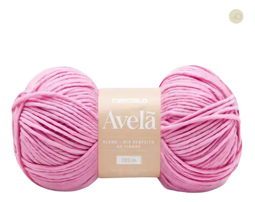 Lã Avelã Circulo Macio Delicado 100g 512tex Algodao/acrilico Cor Algodao Doce 3471