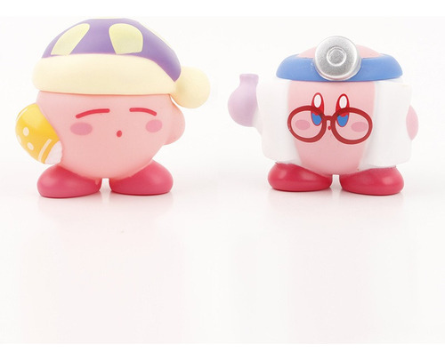 Juego De 8 Muñecos Kirby Para Decoración De Tartas Y Tartas