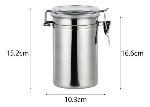 Recipiente De Café, Tarro De 1100 Ml 10,3 Cm X 16,6 Cm