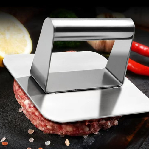 & Prensa Manual De Carne For Panqueques De Acero Inoxidable