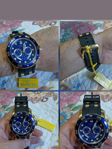 Relógio Invicta Masculino Pro Diver 6983 Banhado A Ouro 18k