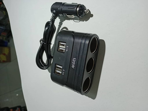 Adaptador Splitter Multienchufe Con 3 Tomas De Corriente