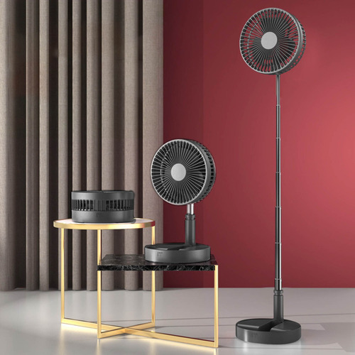 L Ventilador Portátil J Recargable, De Pie Y De Mesa