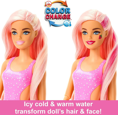 Barbie Pop Reveal Fruit Series Doll, Strawberry Lemonade Tem