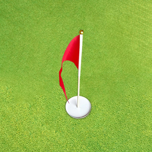 Portable Golf Hole Cup Green Flag Set Diámetro 75 Mm