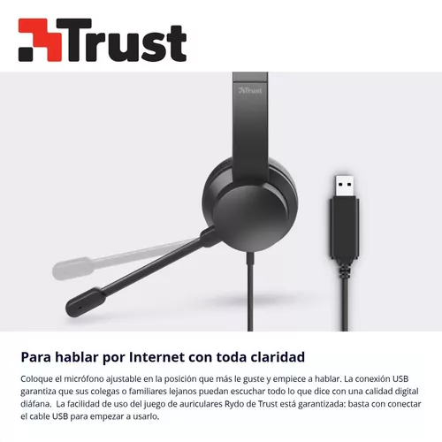 auriculares con microfono trust cascos para ordenador pc env