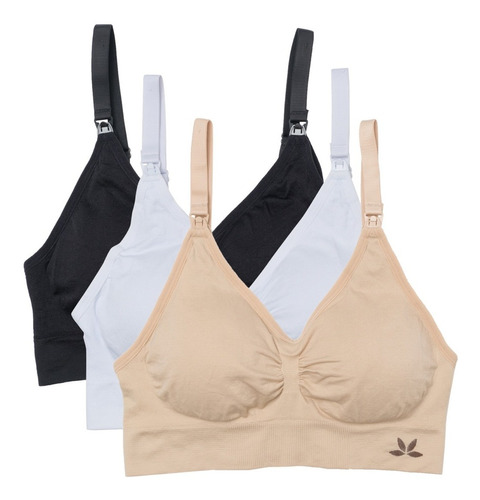 Pack 3 Bralette Maternal Lactancia Deportivo Trío Latina