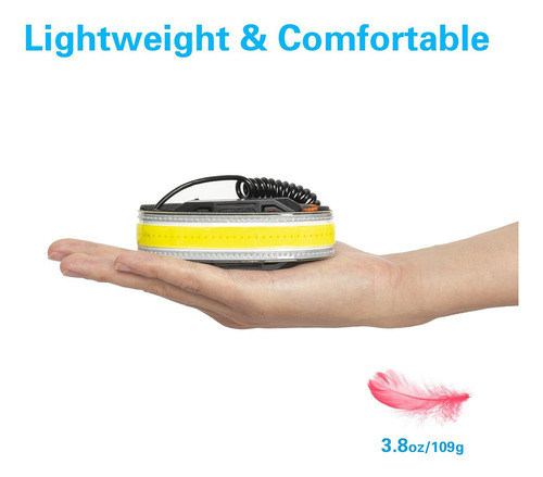 Cosoos - Linterna Recargable Original De 2 Led, Luz Trasera