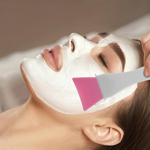 Mascarilla Facial De Silicona Suave De Silicona Con Brocha D