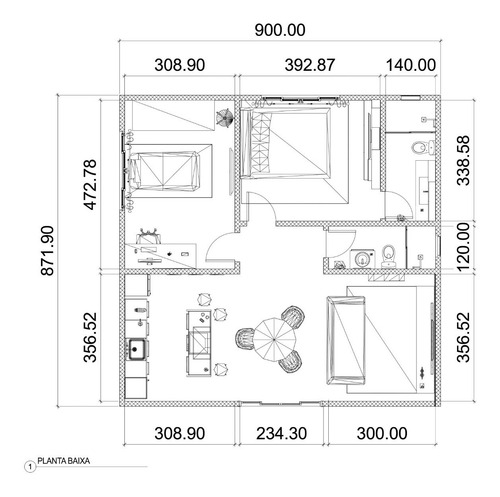 Planta Baixa Casa 2d Projeto 3d Prefeitura Video Construçao