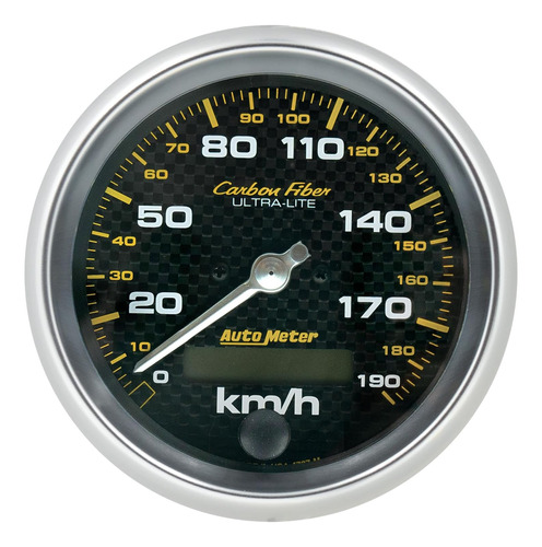 Auto Meter Velocímetro Eléctrico De Fibra De Carbono 4787-m 