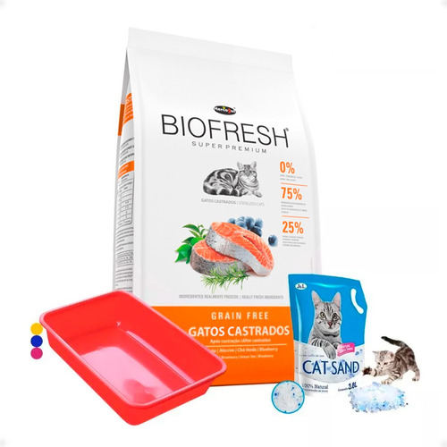 Ración Gato Castrado Biofresh Adulto 7.5kg + Regalos Otec 