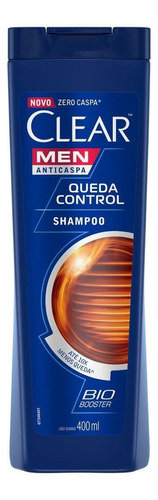  Shampoo Anticaspa Queda Control Masculino 400ml Clear