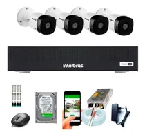 Comprar Kit Cftv 4 Câmeras Full Hd 1080p 2mp Dvr Intelbras Mhdx 4ch