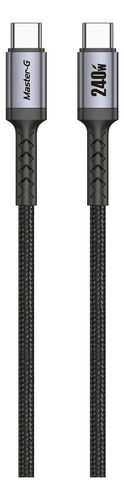 Cable De Carga Rápida Usb-c A C Antinudos 240w 1m Master-g