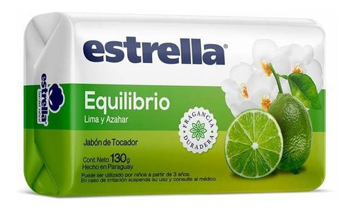 Pack X 6 Unid. Jabon Tocador  Equilibrio 130 Gr Estrella Ja