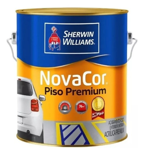 Tinta Piso Novacor Sherwin Willians 3,6l Cores Hoje+ Cor Preto