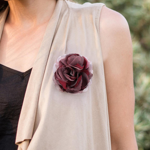 Broche De Flores De Tela Para Ropa De Mujer Broche De Flores