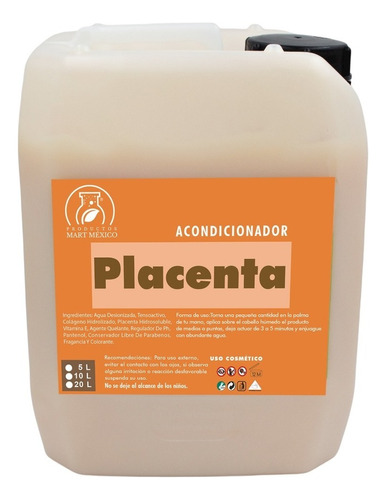  Acondicionador Capilar De Placenta Nutre Y Restaura 5 Litros