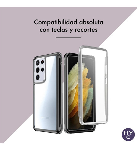 Imagen 6 de 10 de Funda 360 Premium Shockproof Compatible Samsung S21 Ultra