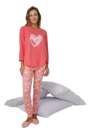 Pijamas Mujer Invierno Modal Estampado Maria Lolgi 14023
