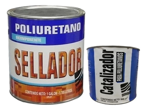 Sellador Poliuretano Bi Componente Galón + Catalizador 1/4