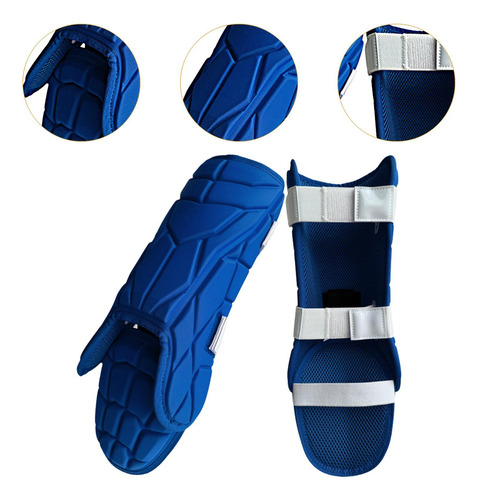 Espinilleras De Béisbol Ajustables Para Adultos, Azul