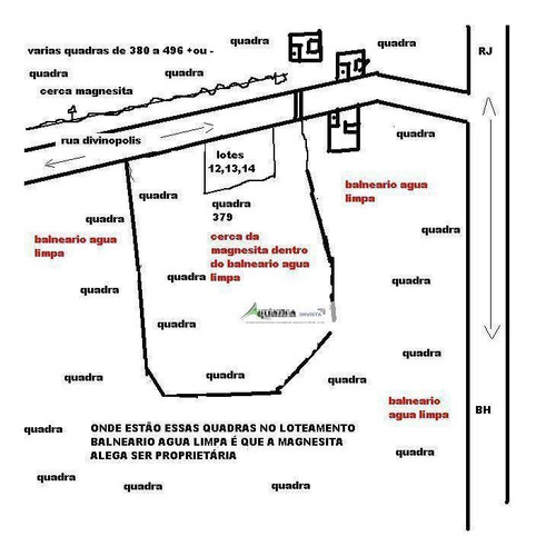 Imagem 2 de 30 de Terreno À Venda, 1800 M² Por R$ 105.000,00 - Balneario Agua Limpa - Itabirito/mg - Te0072
