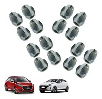 Comprar Jogo 16 Porcas Roda Liga Leve Cromadas Hyundai Hb20 Mod Orig