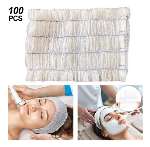100 Diademas Desechables Para Spa, Diadema Elástica