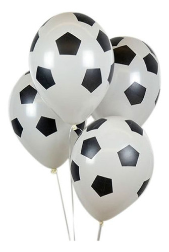 Bombas Globos R12 Estampado Futbol Balon X12 Unidades