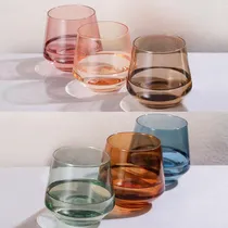 Comprar Juego De 6 Copas De Vino Sin Tallo De Colores