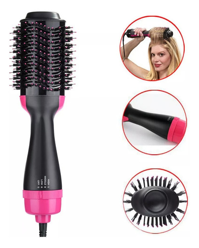 Secador De Pelo Cepillo Voluminizador Brushing 3 En 1