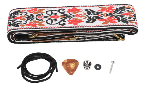 Correa De Guitarra Bordada Engrosada Y Ensanchada