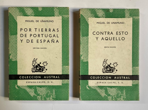 2 Colección Austral Miguel De Unamuno: Por Tierras De ... E1
