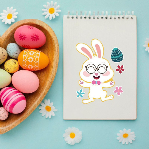 Tz 24 Piezas De Pegatinas De Juego De Fiesta De Pascua Diy