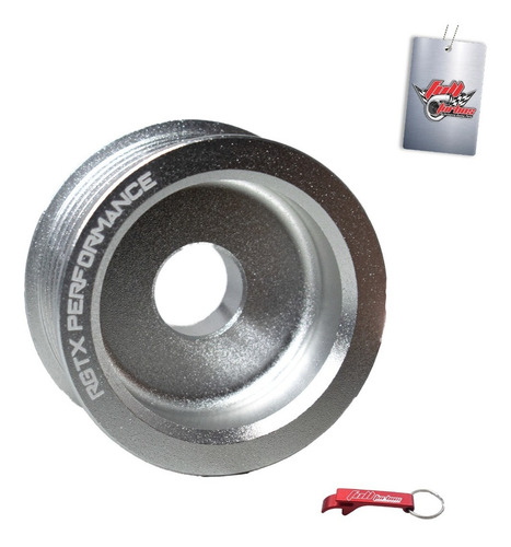 Imagem 4 de 6 de Kit Polia Vw Ap Poly V Prata - Rgtx