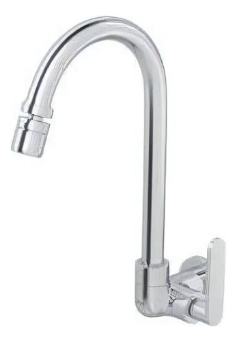 Torneira Cozinha Parede Bica Móvel Flex Plus 1168.c21 Deca Acabamento Cromado Cor Prateado