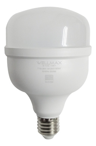 Bombillo Led Domo 28w 100-240v E27 6500k Wellmax By Samsung