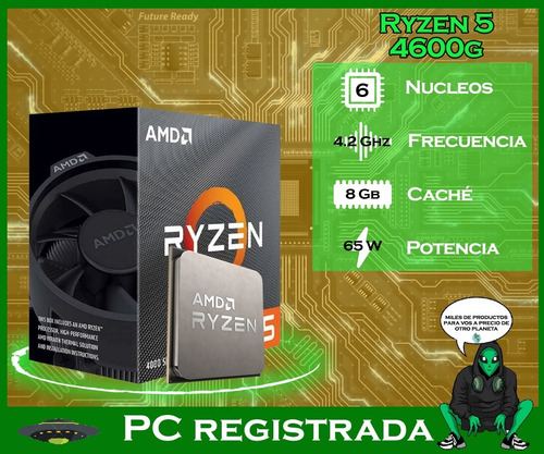 Imagen 2 de 10 de Combo Actualización Ryzen 5 4600g + Mother + Ram 8gb Pcreg
